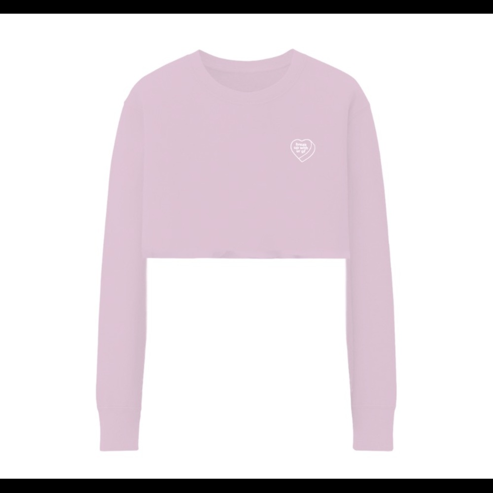ARIANA GRANDE break up with your gf cropped crew